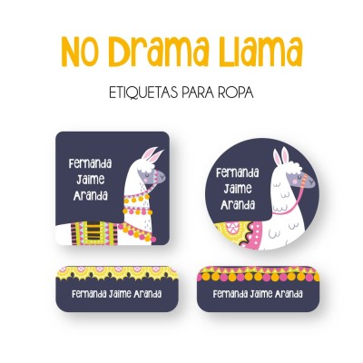 Ropa PLANCHABLES No Drama Llama Ropa PLANCHABLES No Drama Llama