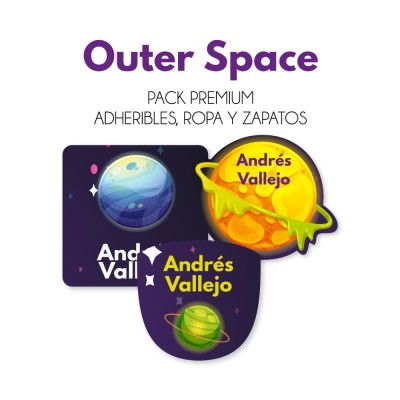 Pack Premium Ropa, Zapatos y Escuela Outer Space
