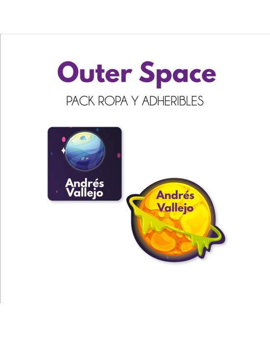 Pack Ropa y Escuela Outer Space | Pack Ropa y Adheribles