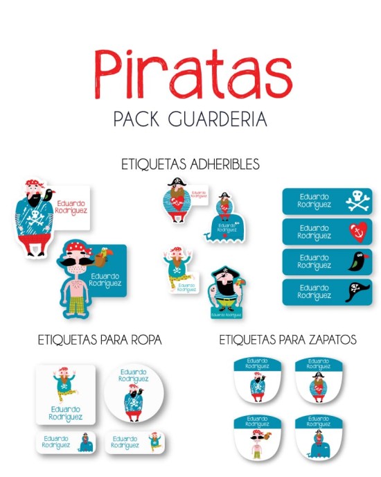 Pack Guardería Piratas