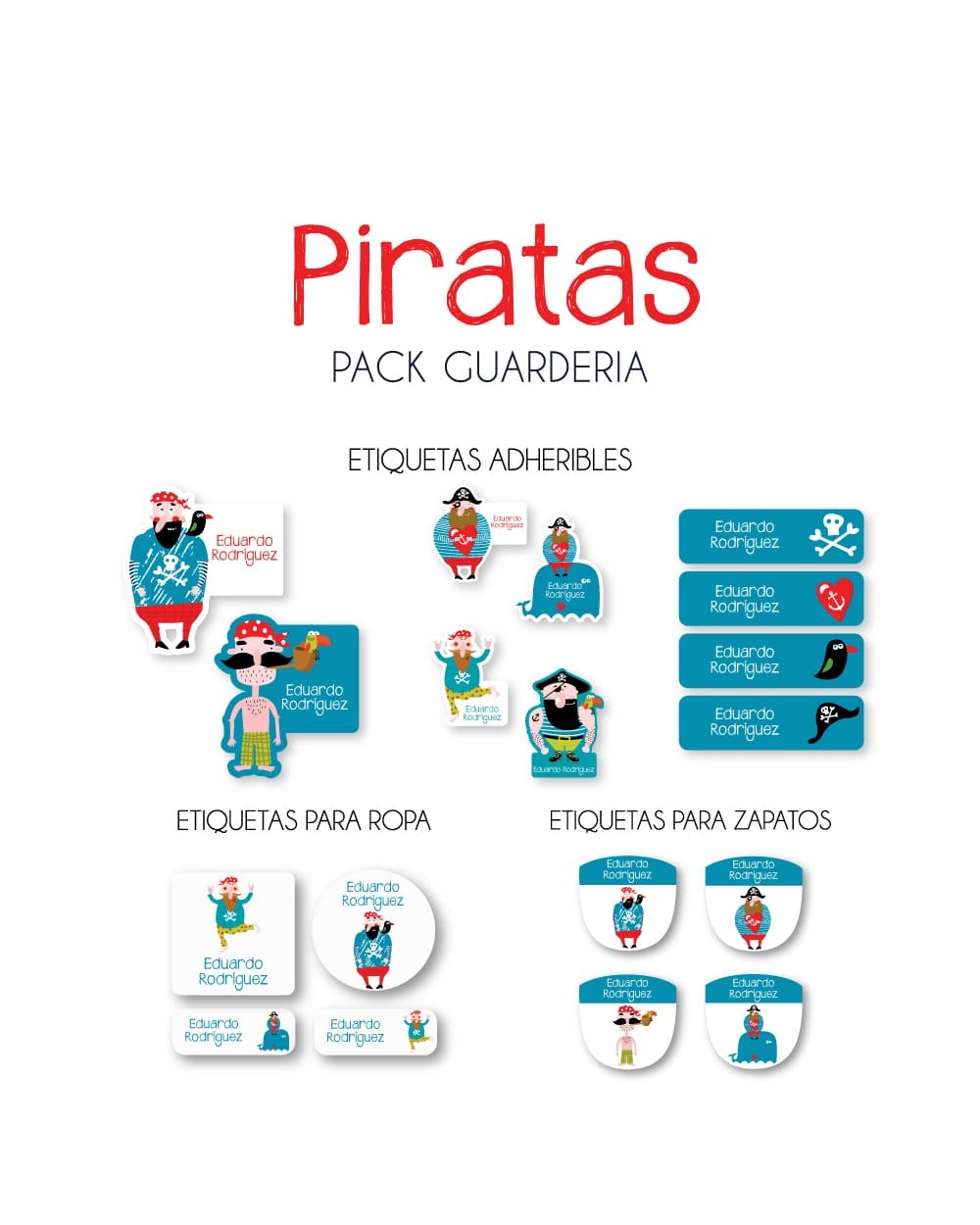 Pack Guardería Piratas | Pack Guarderia