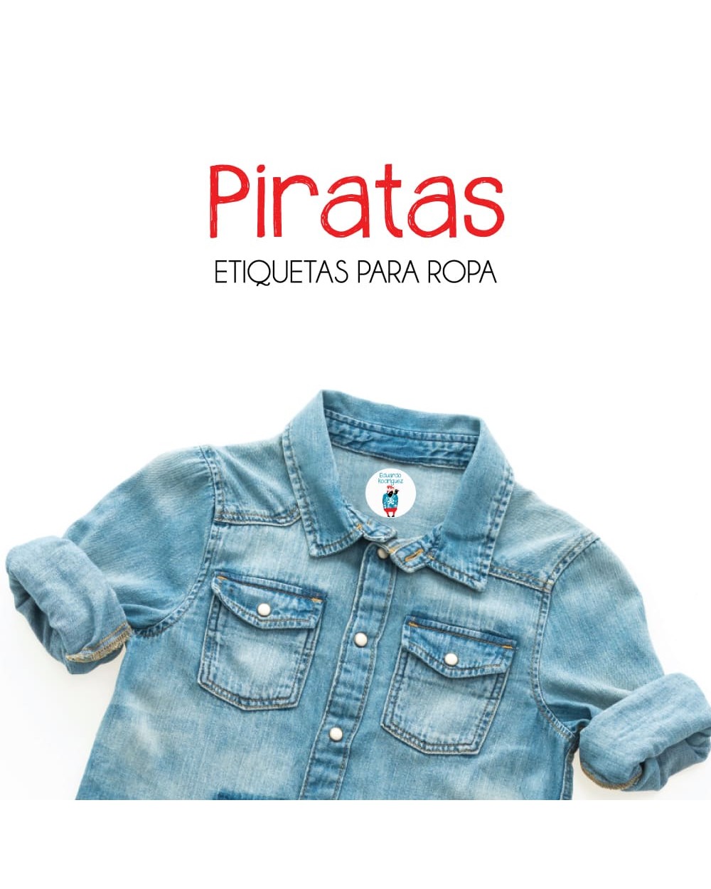 Ropa Piratas-Etiquetas Para Ropa