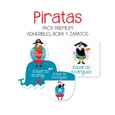 Pack Premium Ropa, Zapatos y Escuela Piratas