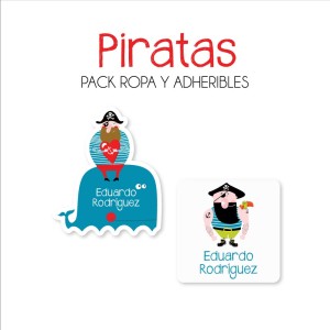 Pack Ropa y Escuela Piratas