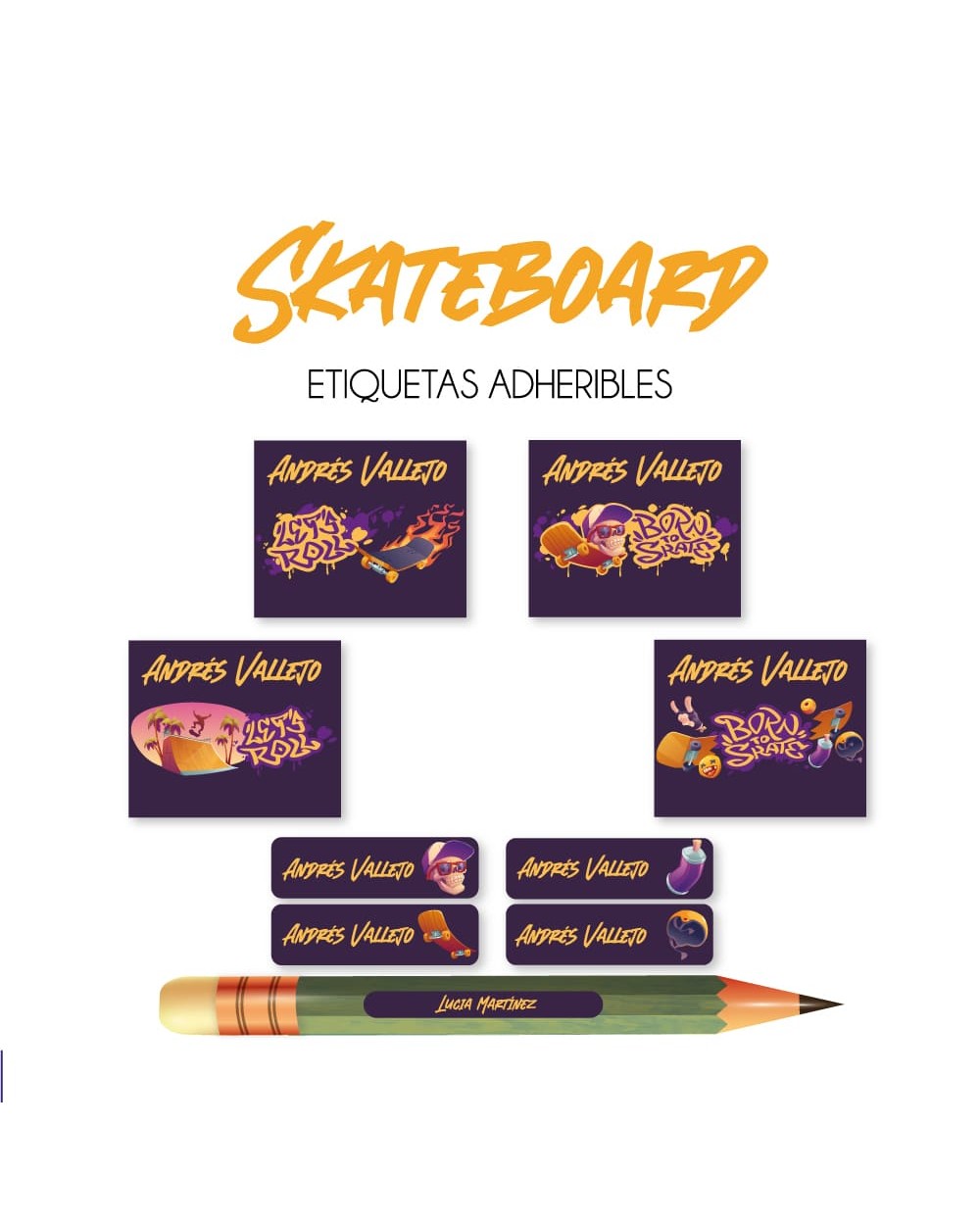 Pack Ropa y Escuela Skateboard | Pack Ropa y Adheribles