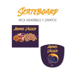 Pack Escuela y Zapatos Skateboard
