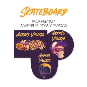 Pack Premium Ropa, Zapatos y Escuela Skateboard
