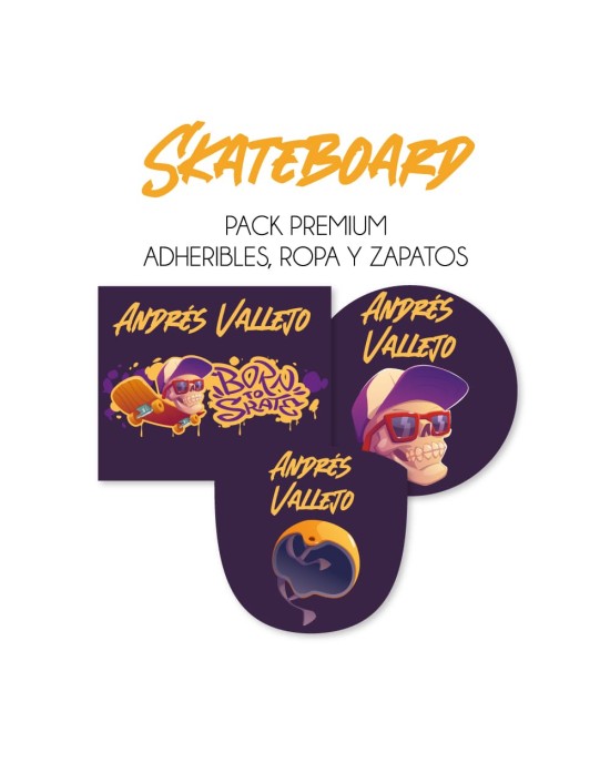 Pack Premium Ropa, Zapatos y Escuela Skateboard | Pack Premium