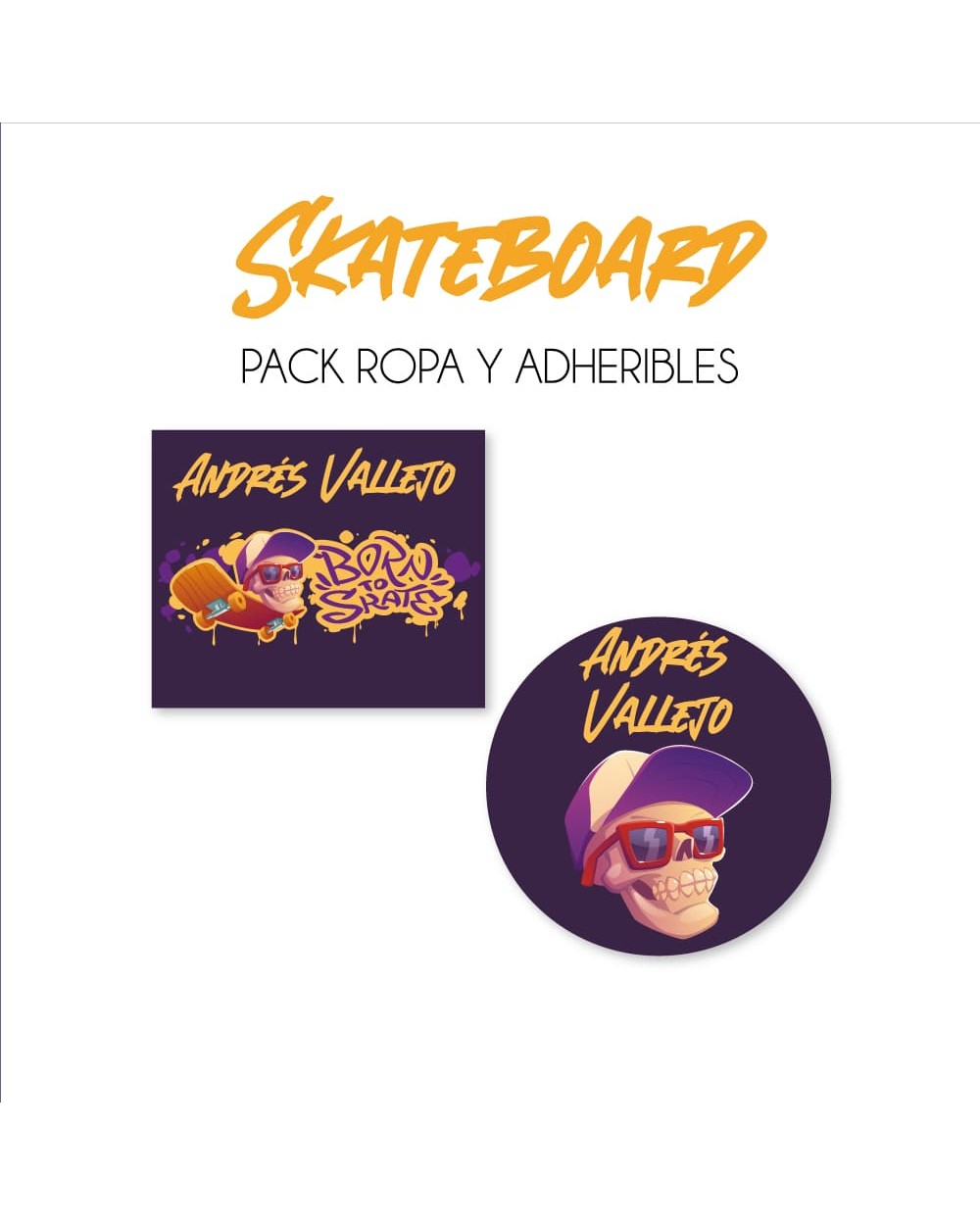 Pack Ropa y Escuela Skateboard | Pack Ropa y Adheribles
