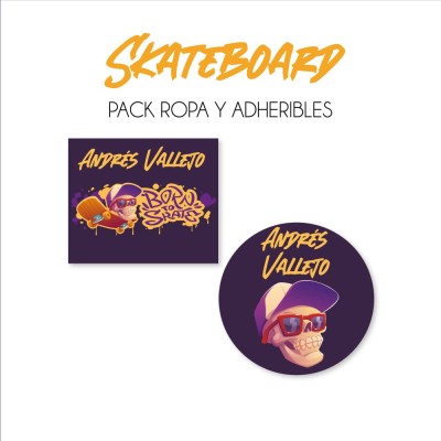 Pack Ropa y Escuela Skateboard