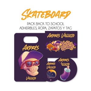 Pack Back to School Skateboard