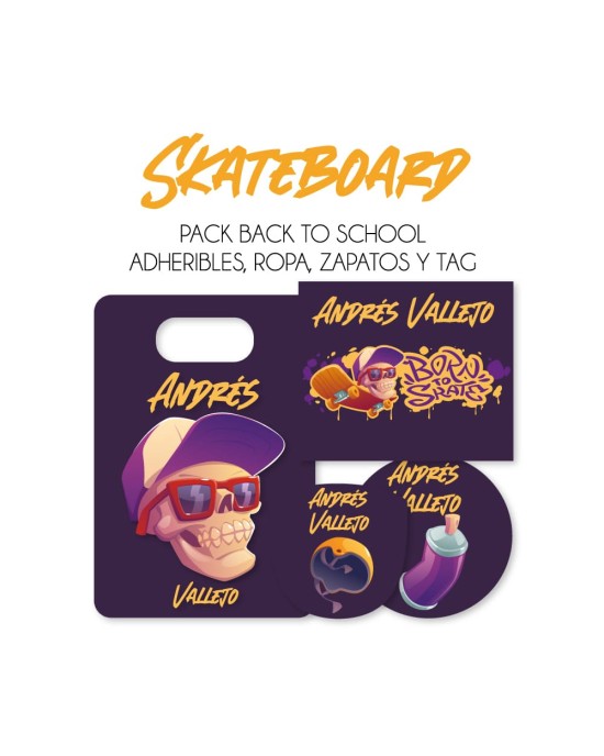 Pack Back to School Skateboard-Pack Back To School