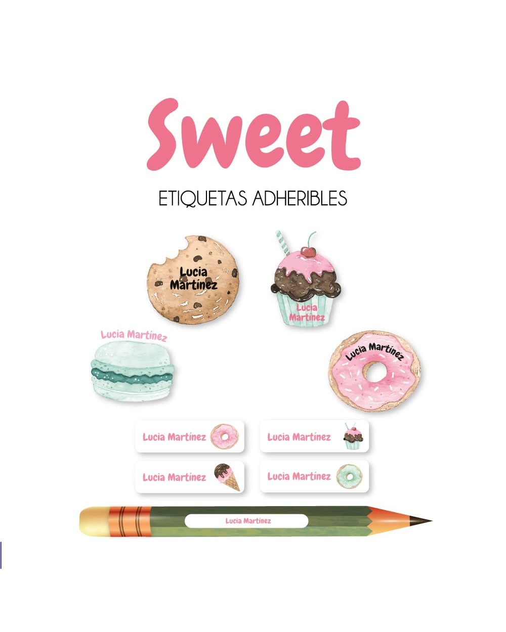 Pack Ropa y Escuela Sweets | Pack Ropa y Adheribles