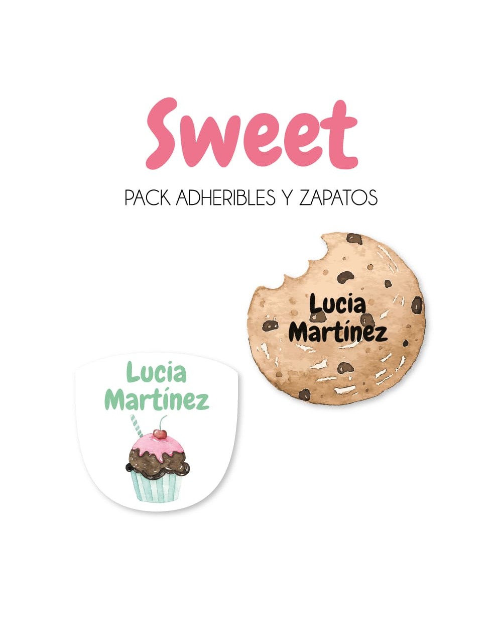 Pack Escuela y Zapatos Sweets | Pack Adheribles y Zapatos Pack Escuela y Zapatos Sweets | Pack Adheribles y Zapatos