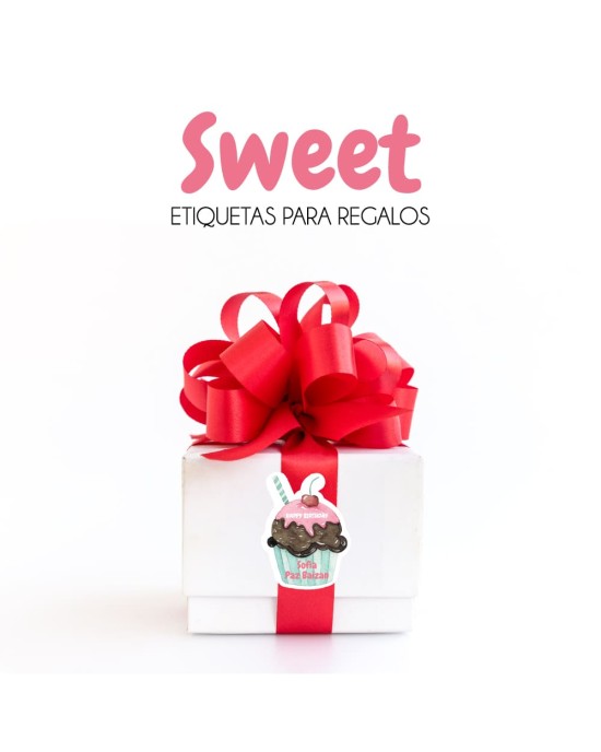 Paquete de etiquetas para Regalo Sweets - Etiquetas Para Regalos