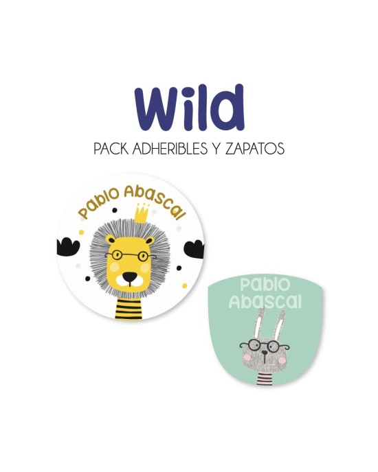 Pack Escuela y Zapatos Wild | Pack Adheribles y Zapatos