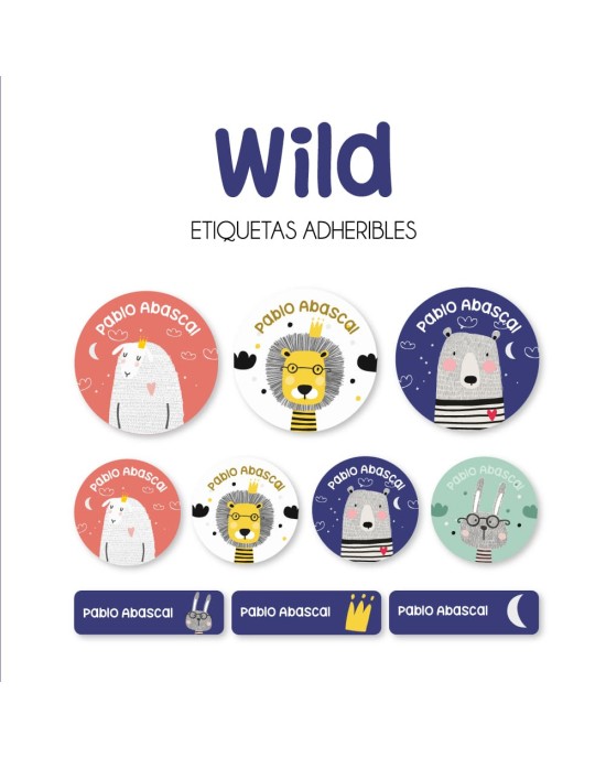 Guarderia Wild-Etiquetas Para Guarderia