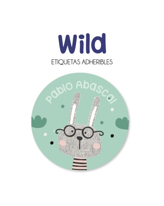 Guarderia Wild-Etiquetas Para Guarderia