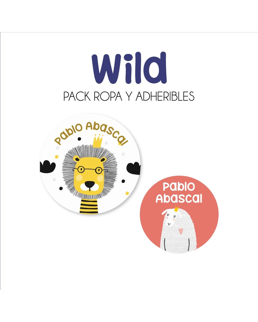 Pack Ropa y Escuela Wild | Pack Ropa y Adheribles Pack Ropa y Escuela Wild | Pack Ropa y Adheribles