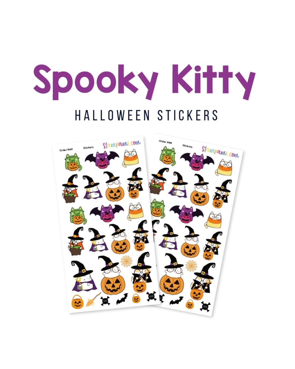 Stickers Spooky Kitty Stickers Spooky Kitty