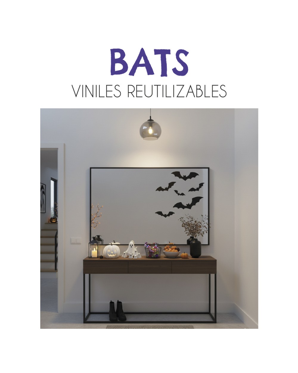 Viniles reutilizables de Halloween Viniles Trick or Treat | Etiquetas Para Halloween