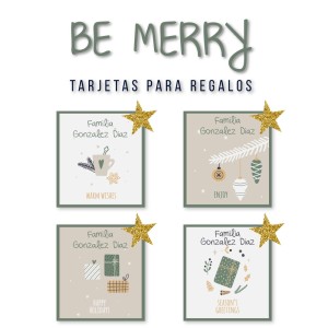 Navidad Tarjetas Be Merry