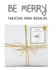 Navidad Tarjetas Be Merry | Tarjetas Regalos Navidad