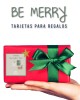 Navidad Tarjetas Be Merry | Tarjetas Regalos Navidad