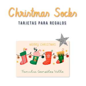 Navidad Tarjetas Christmas Socks