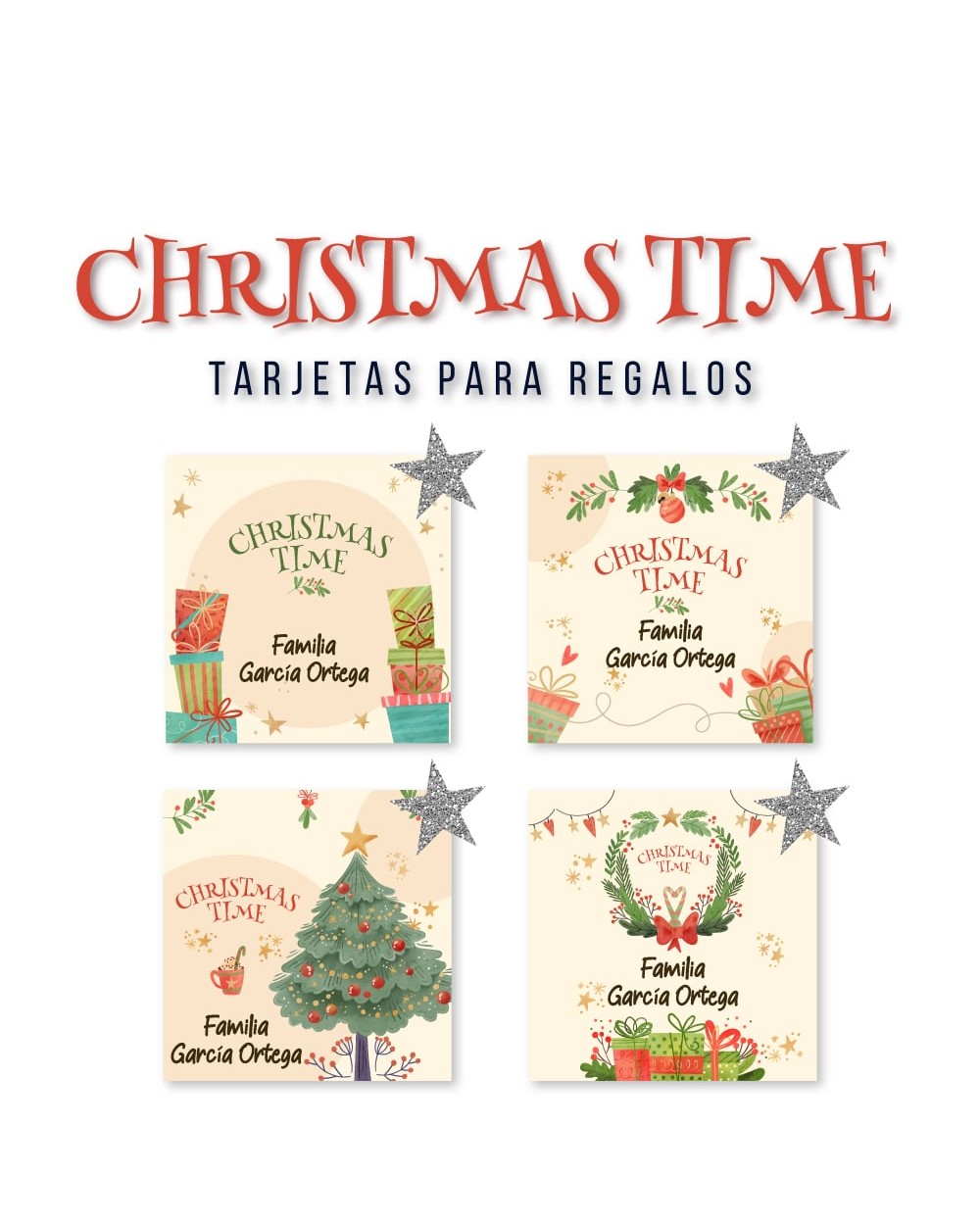 Navidad Tarjetas Christmas Time | Tarjetas Regalos Navidad Navidad Tarjetas Christmas Time | Tarjetas Regalos Navidad
