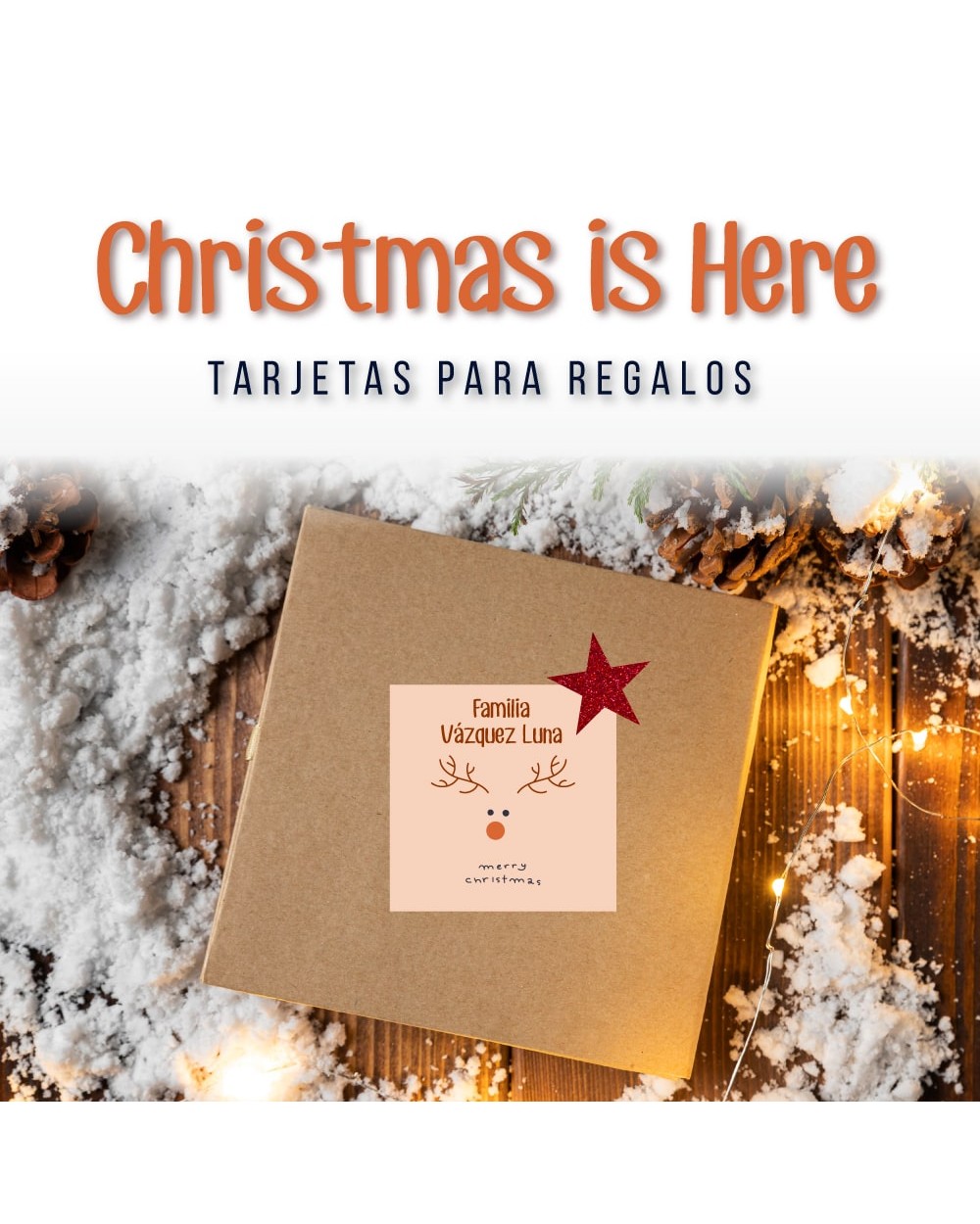 Navidad Tarjetas Christmas is Here | Tarjetas Regalos Navidad Navidad Tarjetas Christmas is Here | Tarjetas Regalos Navidad