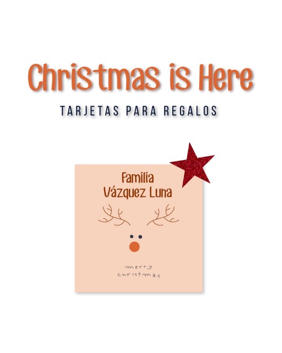 Navidad Tarjetas Christmas is Here | Tarjetas Regalos Navidad