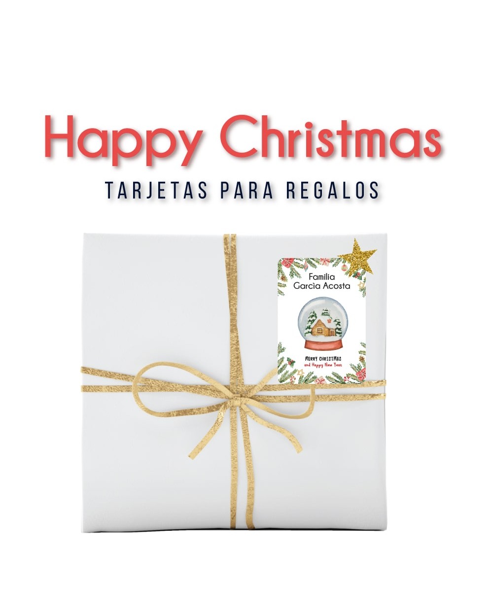 Navidad Tarjetas Happy Christmas | Tarjetas Regalos Navidad