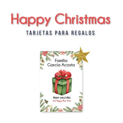 Navidad Tarjetas Happy Christmas