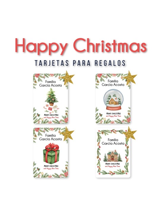 Navidad Tarjetas Happy Christmas | Tarjetas Regalos Navidad