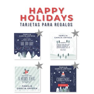Navidad Tarjetas Happy Holidays