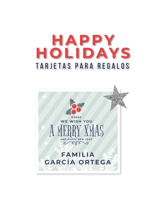 Navidad Tarjetas Happy Holidays | Tarjetas Regalos Navidad