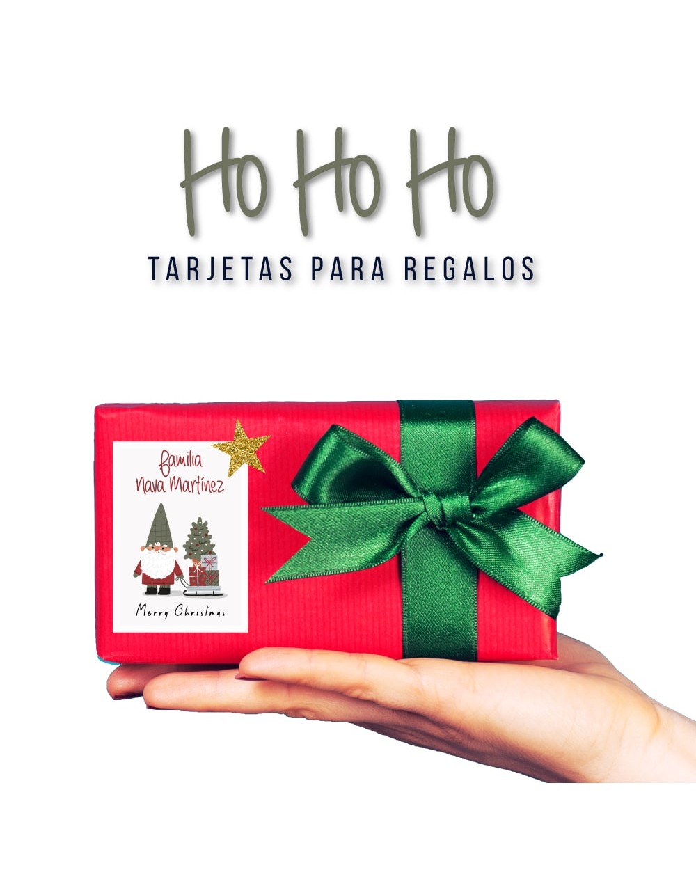 Navidad Tarjetas HoHoHo | Tarjetas Regalos Navidad