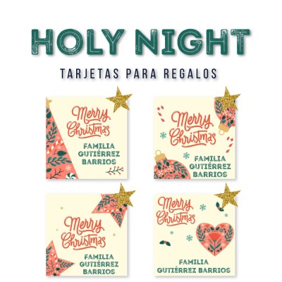 Navidad Tarjetas Holy Night Navidad Tarjetas Holy Night