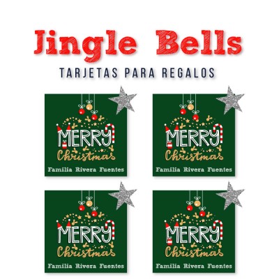 Navidad Tarjetas Jingle Bells Navidad Tarjetas Jingle Bells