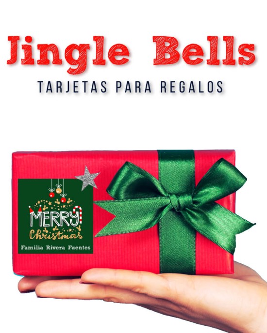 Navidad Tarjetas Jingle Bells | Tarjetas Regalos Navidad