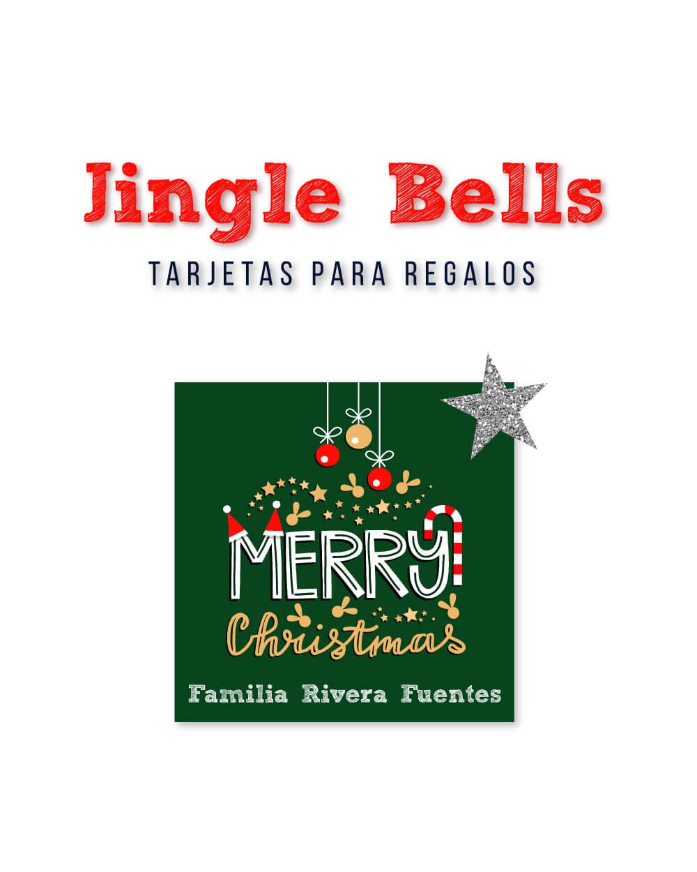 Navidad Tarjetas Jingle Bells | Tarjetas Regalos Navidad Navidad Tarjetas Jingle Bells | Tarjetas Regalos Navidad