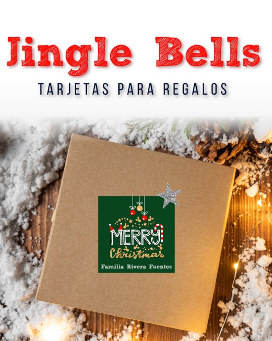 Navidad Tarjetas Jingle Bells | Tarjetas Regalos Navidad