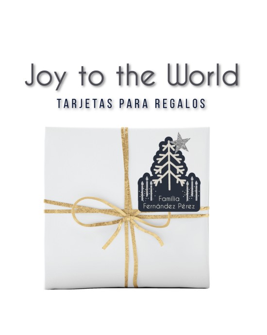 Navidad Tarjetas Joy to the World | Tarjetas Regalos Navidad