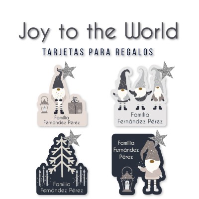 Navidad Tarjetas Joy to the World Navidad Tarjetas Joy to the World