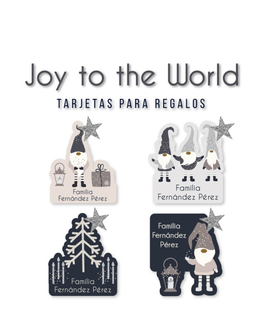 Navidad Tarjetas Joy to the World | Tarjetas Regalos Navidad