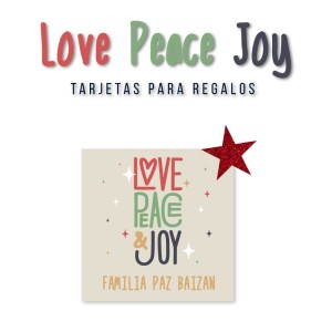 Navidad Tarjetas Love Peace Joy