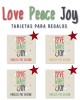 Navidad Tarjetas Love Peace Joy | Tarjetas Regalos Navidad