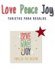 Navidad Tarjetas Love Peace Joy | Tarjetas Regalos Navidad