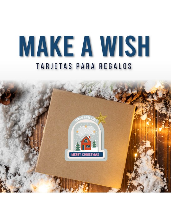 Navidad Tarjetas Make a Wish | Tarjetas Regalos Navidad